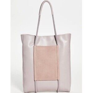 Rag and bone leather passport tote with suede pockets Morado Grey